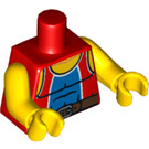 LEGO Rood Wondrous Weightlifter Torso (973 / 88585)