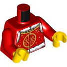 LEGO Rood Year of The Konijn Performer Minifig Torso (973 / 76382)