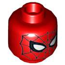 LEGO Red Young Spiderman Minifigure Head (Recessed Solid Stud) (3626 / 27331)