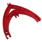 LEGO Red Znap Beam Curved Double 4 Holes (32218)