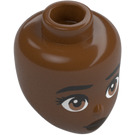 LEGO Reddish Brown Alycia Minidoll Head (92198 / 105822)