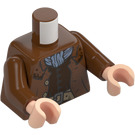 LEGO Rudo brązowy Argus Filch z Reddish brązowy Garnitur z Minifigurka Tułów (973 / 76382)