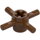 LEGO Reddish Brown Axle Connector Hub with 4 Bars Unreinforced (48723)