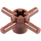 LEGO Reddish Brown Axle Connector Hub with 4 Bars Unreinforced (48723)