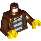 LEGO Punaruskea Bad Guy Frankie Lupelli jossa Beanie Hattu Pienoishahmo Vartalo (973 / 76382)