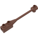 LEGO Reddish Brown Bar 1 x 8 with Brick 1 x 2 Curved (Axle Holder in Small End) (30359)