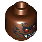 LEGO Reddish Brown Bat Head (Safety Stud) (3626 / 10807)