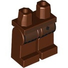 LEGO Reddish Brown Blacksmith Castle Legs with Dark Brown Leather Apron (3815 / 95926)