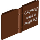 LEGO Brun rougeâtre Book 2 x 3 avec "Coping avec une High IQ" (20899 / 33009)