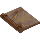 LEGO Reddish Brown Book Cover with Jedi Order Insignia (24093 / 105190)