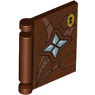 LEGO Reddish Brown Book Cover with Lock and Diamonds (24093 / 36702)