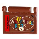 LEGO Brun rougeâtre Book Cover avec My Adventure Book Autocollant (24093)