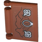 LEGO Reddish Brown Book Cover with Old Spellbook Sticker (24093)