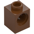 LEGO Reddish Brown Brick 1 x 1 with Hole (6541)