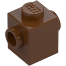 LEGO Reddish Brown Brick 1 x 1 with Studs on Two Opposite Sides (47905)