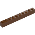 LEGO Rödaktig Brun Kloss 1 x 10 (6111)