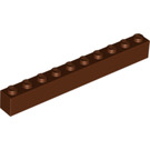 LEGO Brun rougeâtre Brique 1 x 10 (6111)