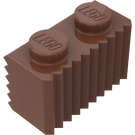 LEGO Reddish Brown Brick 1 x 2 with Grille (2877)