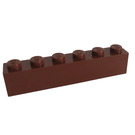 LEGO Roodachtig Bruin Steen 1 x 6 (3009 / 30611)