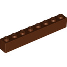 LEGO Reddish Brown Brick 1 x 8 (3008)