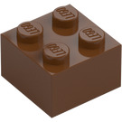 LEGO Roodachtig bruin Steen 2 x 2 (3003 / 6223)