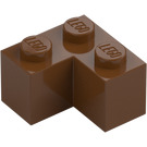 LEGO Roodachtig bruin Steen 2 x 2 Hoek (2357)