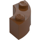 LEGO Marrone rossastro Mattoncino 2 x 2 Rotondo Angolo con intaglio per bottoncino e lato inferiore rinforzato (85080)