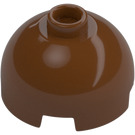 LEGO Reddish Brown Brick 2 x 2 Round with Dome Top (Hollow Stud, Axle Holder) (3262 / 30367)