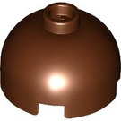 LEGO Reddish Brown Brick 2 x 2 Round with Dome Top (Hollow Stud, Axle Holder) (3262 / 30367)