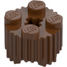 LEGO Reddish Brown Brick 2 x 2 Round with Grille (92947)