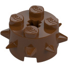 LEGO Reddish Brown Brick 2 x 2 Round with Spikes (27266)