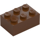 LEGO Červenohnědá Kostka 2 x 3 (3002)