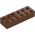 LEGO Reddish Brown Brick 2 x 6 (2456 / 44237)