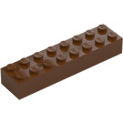 LEGO Roodachtig bruin Steen 2 x 8 (3007 / 93888)