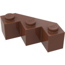 LEGO Rötlich-braun Backstein 3 x 3 Facet (2462)