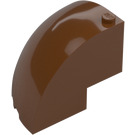 LEGO Reddish Brown Brick 5 x 5 x 3.3 Round Corner Quarter Dome (76776)