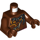 LEGO Reddish Brown Cannibal 2 Torso (973 / 76382)