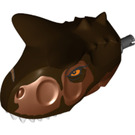 LEGO Reddish Brown Carnotaurus Head (80632)