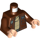 LEGO Roodachtig Bruin Cassian Andor Scarif Outfit Minifig Torso (973 / 76382)