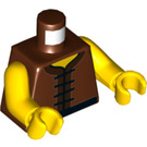 LEGO Reddish Brown Chan Kong-Sang Minifig Torso (973 / 76382)