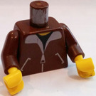 LEGO Reddish Brown City Airport Helicopter Pilot Torso (973)