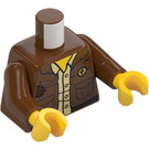 LEGO Rudo brązowy Clutch Powers Minifigurka Tułów (973 / 76382)