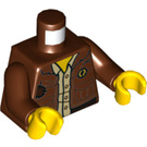 LEGO Reddish Brown Clutch Powers Minifig Torso (973 / 76382)