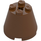 LEGO Reddish Brown Cone 3 x 3 x 2 with Axle Hole (6233 / 45176)