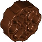 LEGO Reddish Brown Connector Round with Pin and Axle Holes (31511 / 98585)