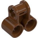 LEGO Reddish Brown Cross Block with Two Pinholes (32291 / 42163)