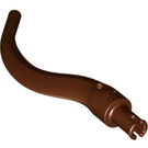 LEGO Reddish Brown Curved Horn with Pin (24204 / 65041)