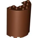 LEGO Rötlich-braun Zylinder 3 x 6 x 6 Hälfte (35347 / 87926)