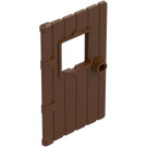 LEGO Brun Rougeâtre Porte 1 x 4 x 6 avec Fenêtre et Wood Structure (5466)