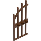 LEGO Roodachtig bruin Deur 1 x 4 x 9 Arched Gate met Bars (42448)